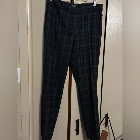 Talbots Dark Plaid Trousers - Picture 1 of 8
